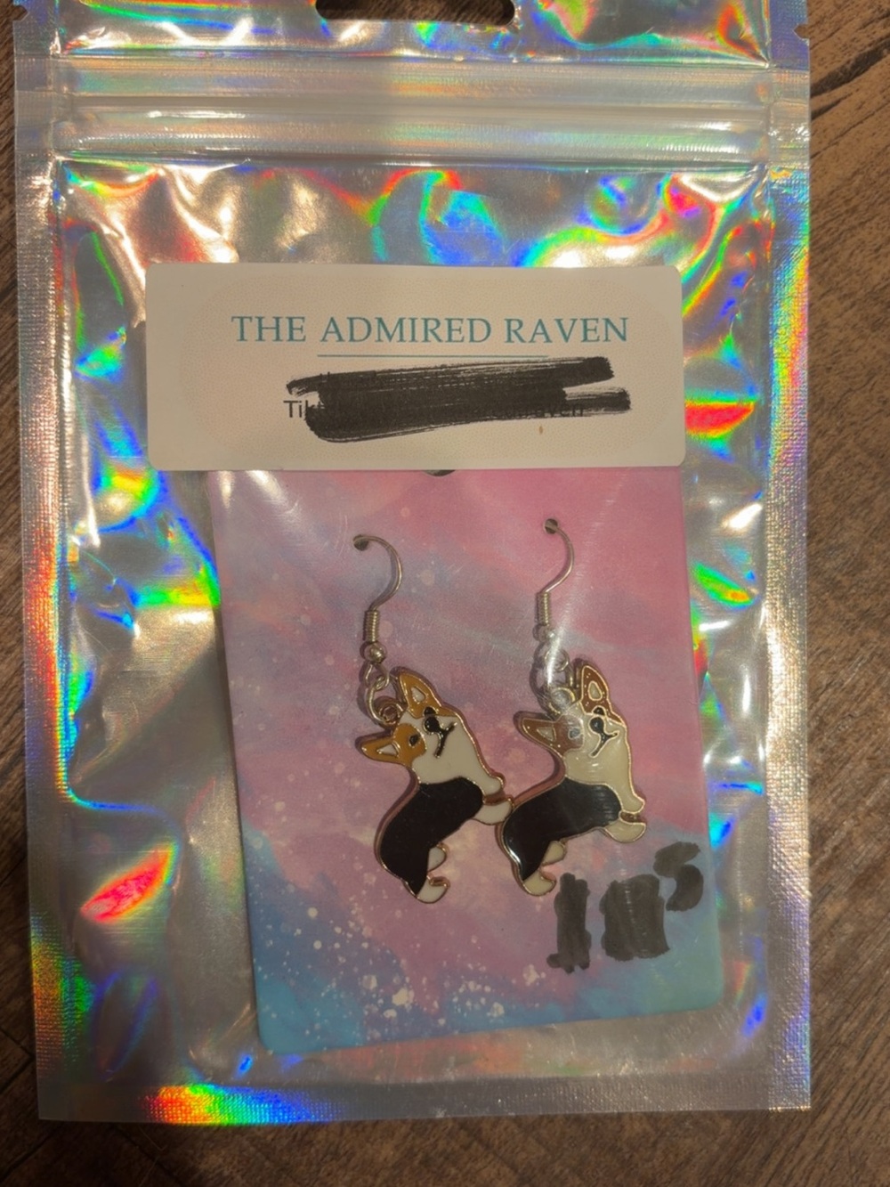 Corgi Dangle Earrings - Pink
